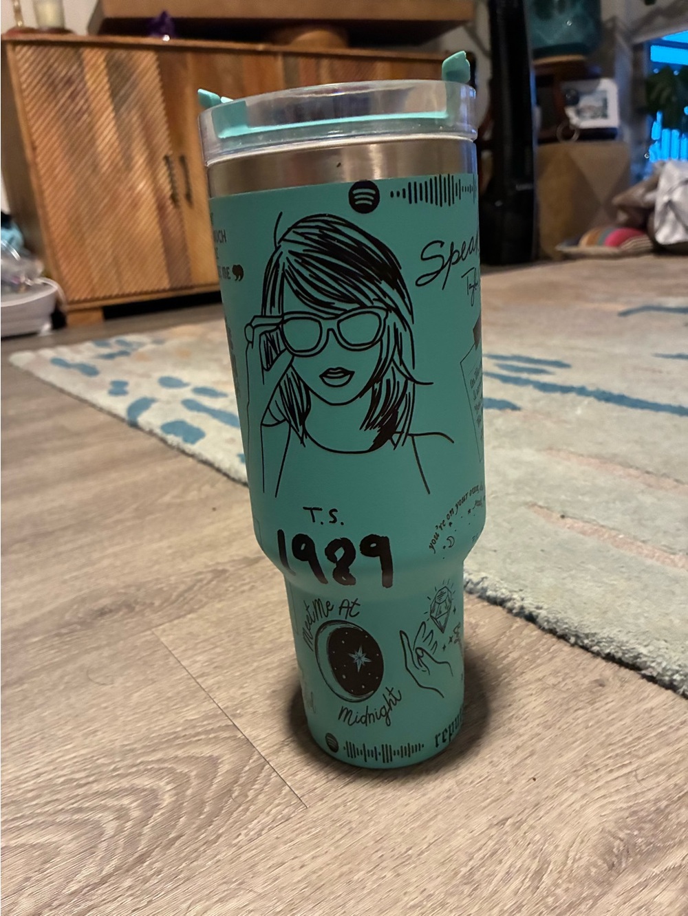T. Swift “graffiti” Stainless Travel Tumbler. 40 oz, no straw.